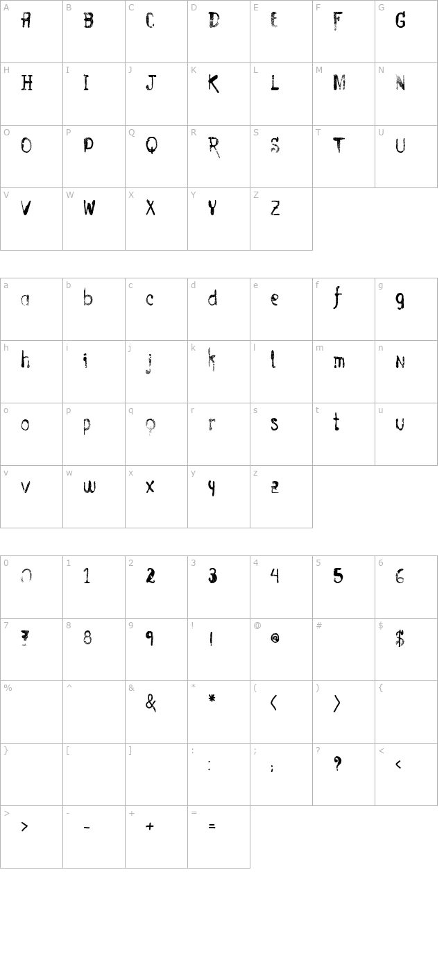 vtks-entulho character map