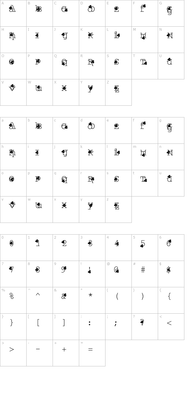 vtwroughtiron-cherries character map