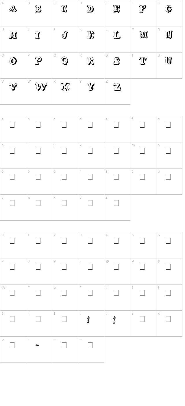 wahoo-display-caps-ssi character map