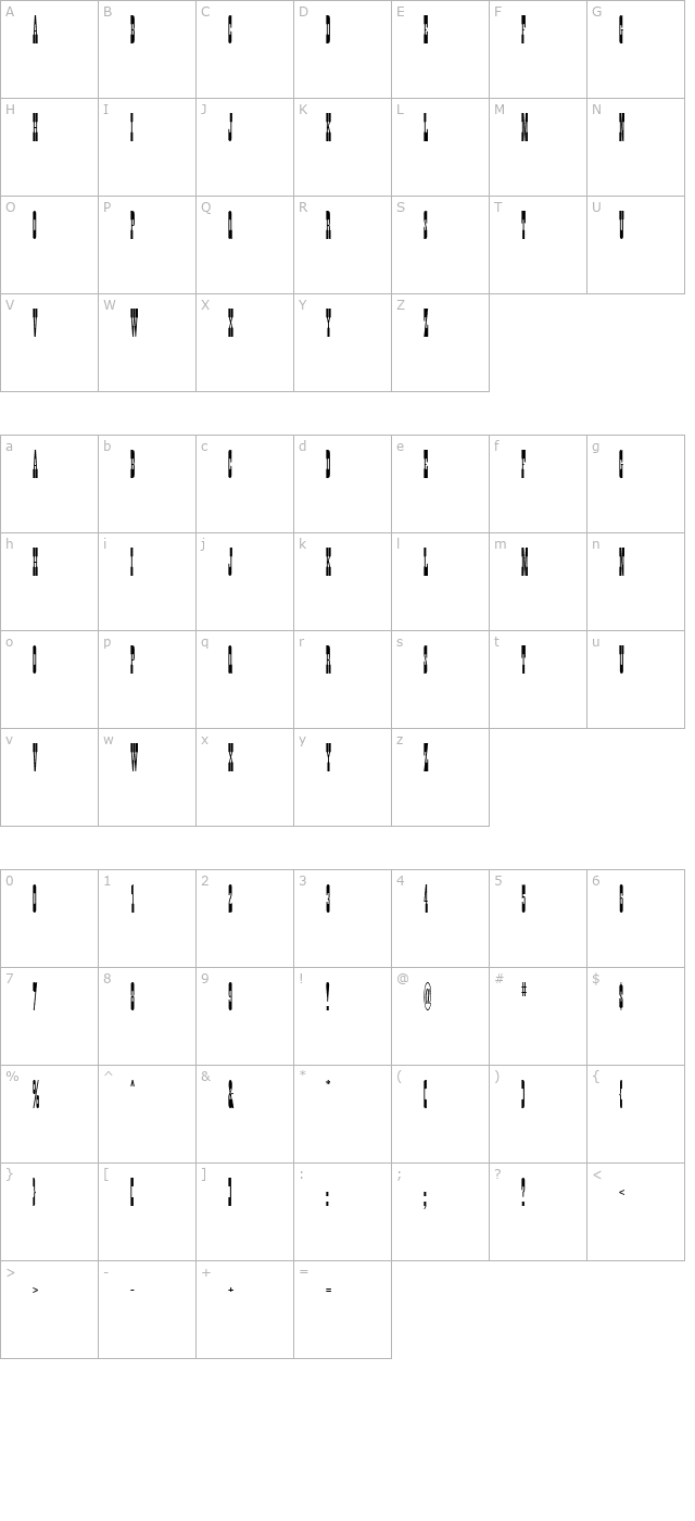 wainwright-icg character map