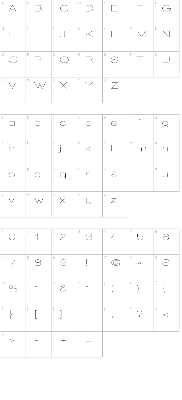 walkway-expand character map