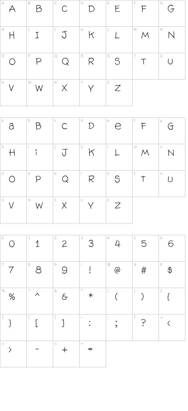 WallowHmk character map