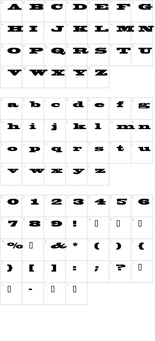 wantedposterssk character map