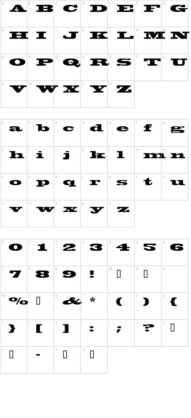 wantedssk character map