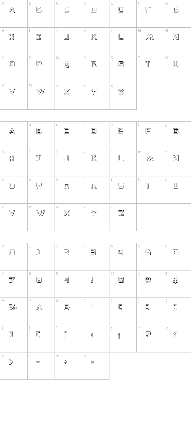 war-eagle-3d-condensed character map