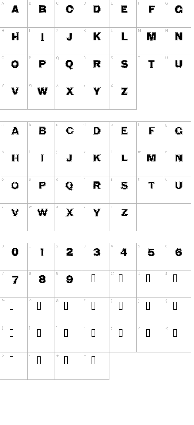 WashingMachine Closer character map