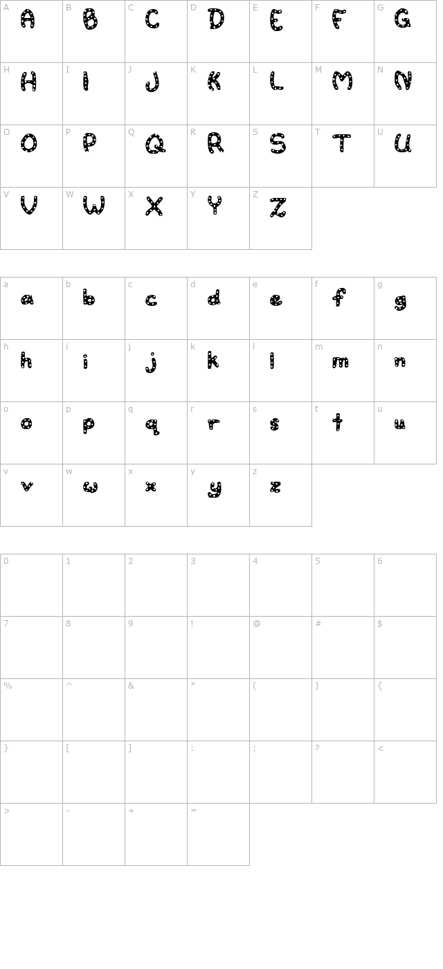 watertoy character map