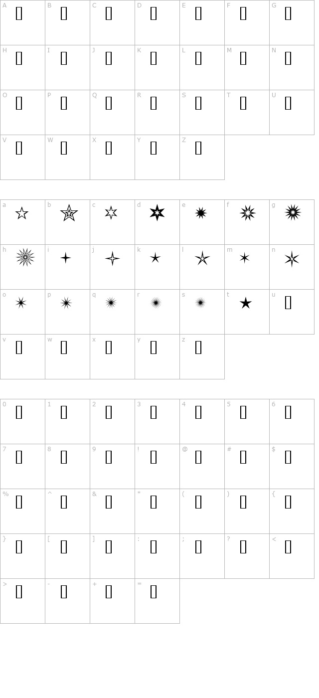 we-starcrazy1 character map