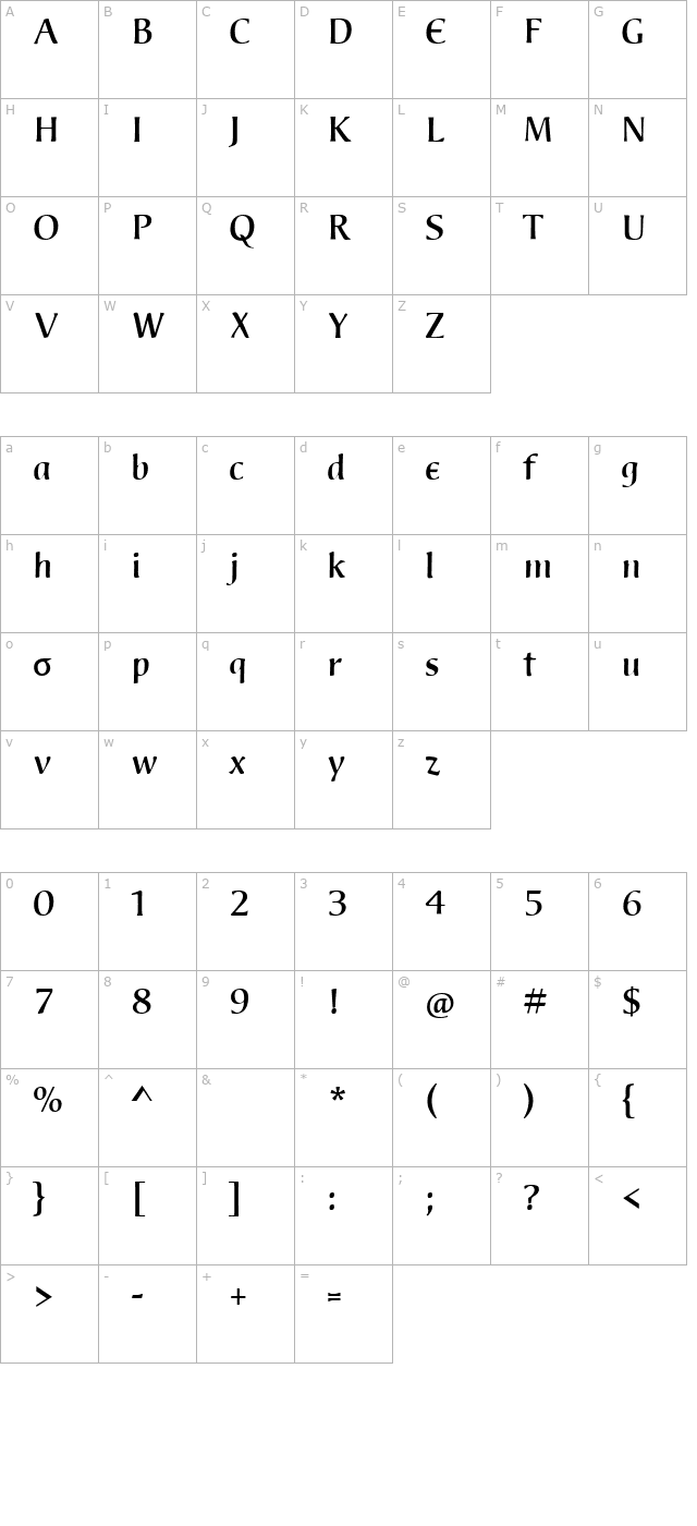 welcome-y2k character map