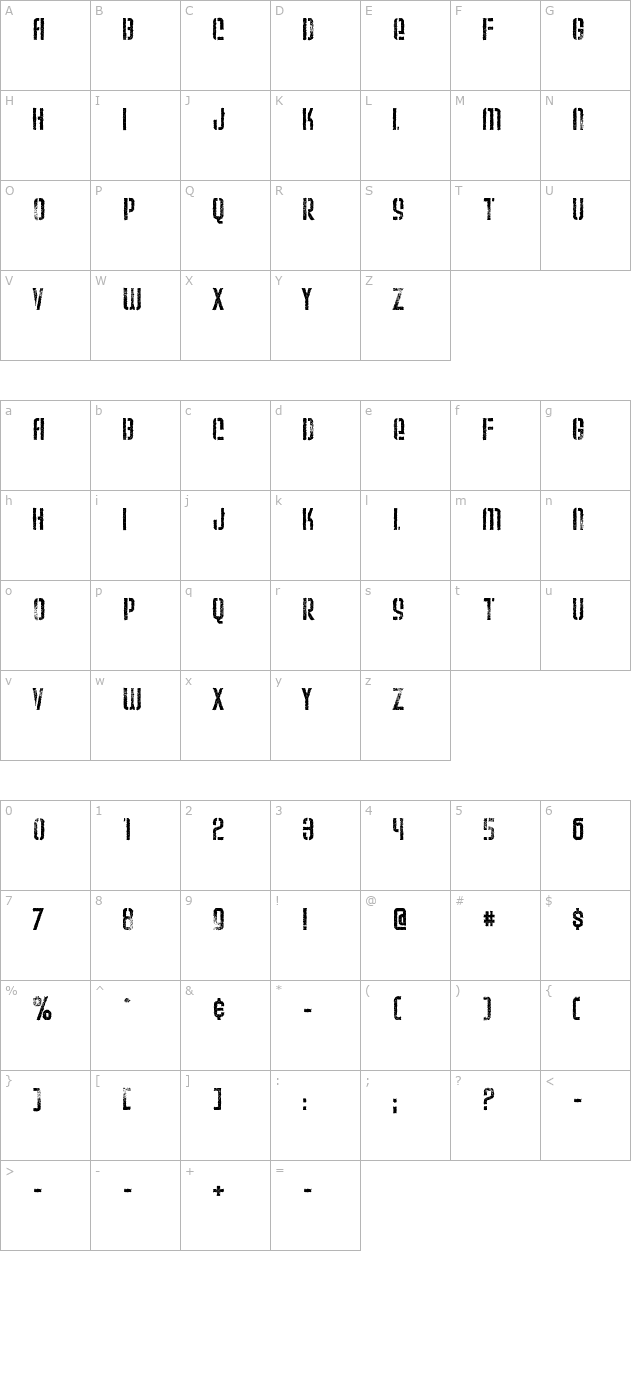 weltron-urban character map