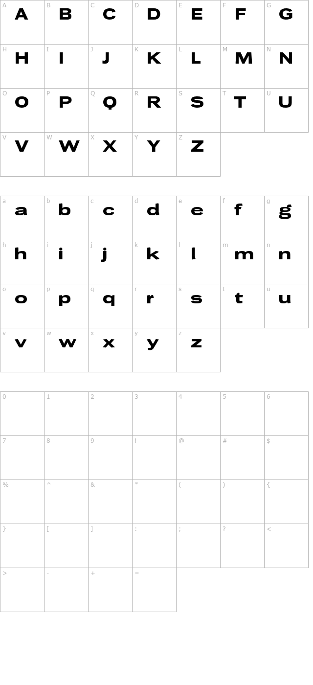 wendelinbreitfett character map