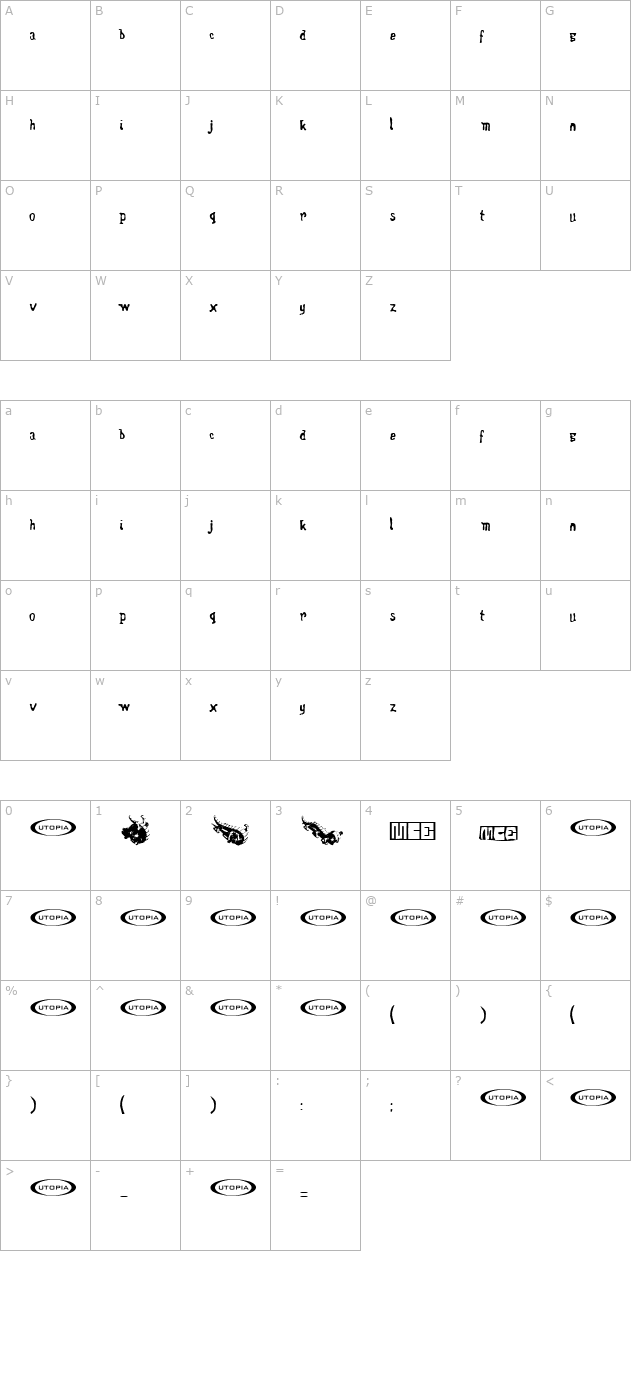 wentelteefje character map