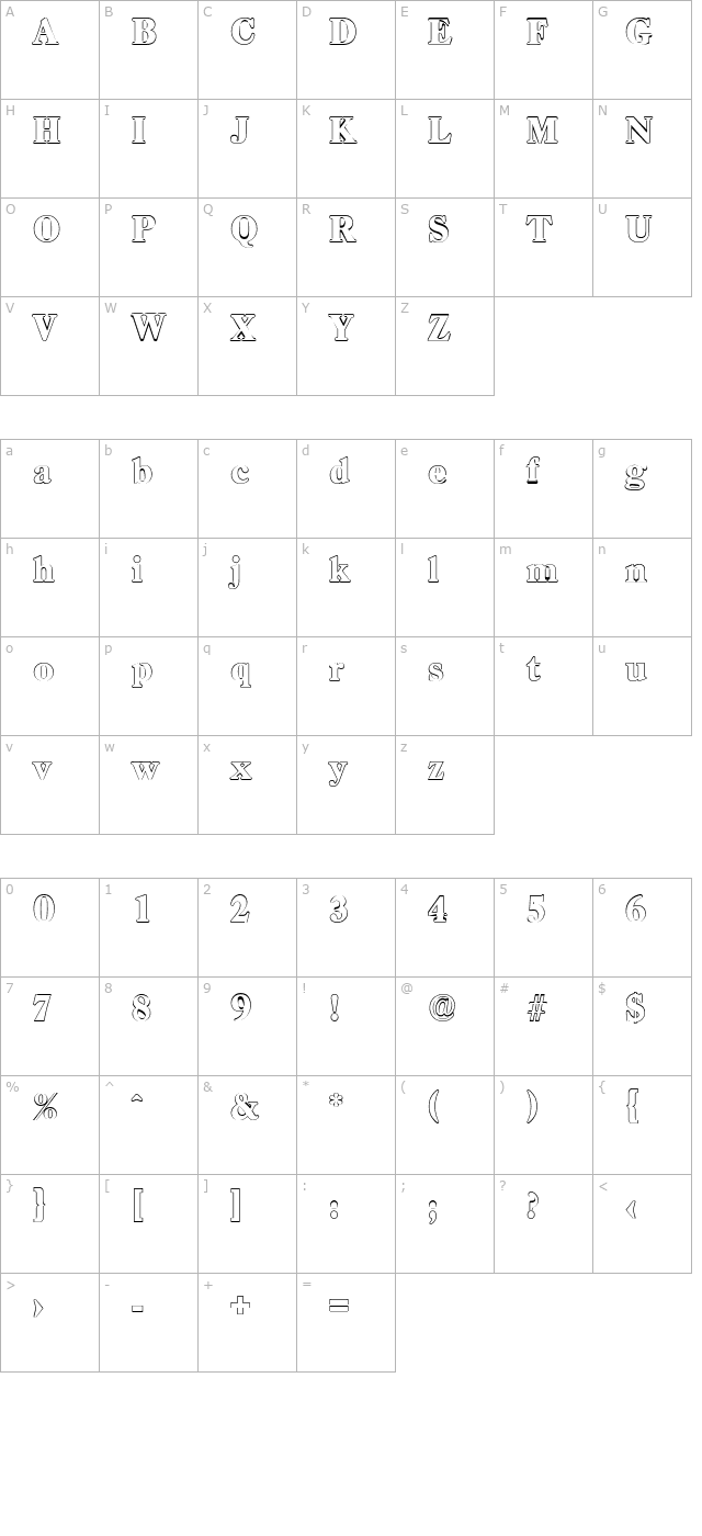 WesleyBeckerOutline-Heavy character map