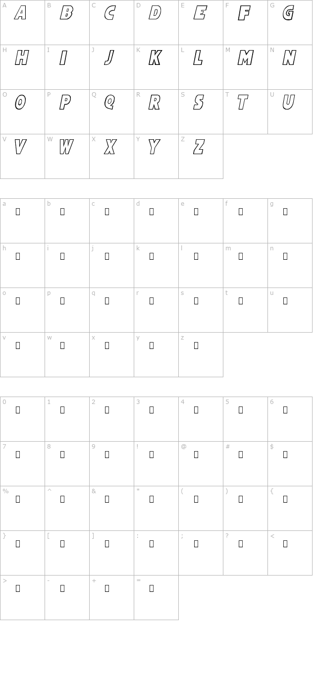 Wham! character map