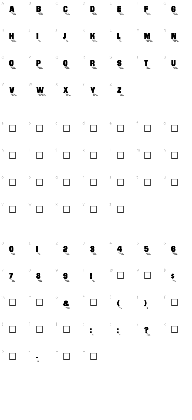 Wharmby Regular character map