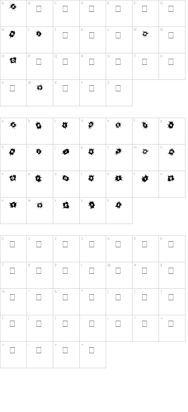 wherecracksappear character map