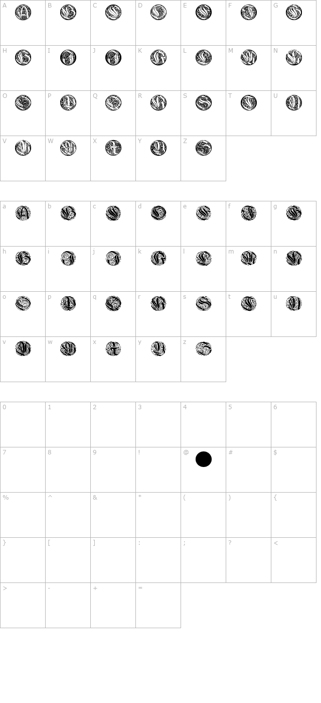 wieynk-caps-round character map