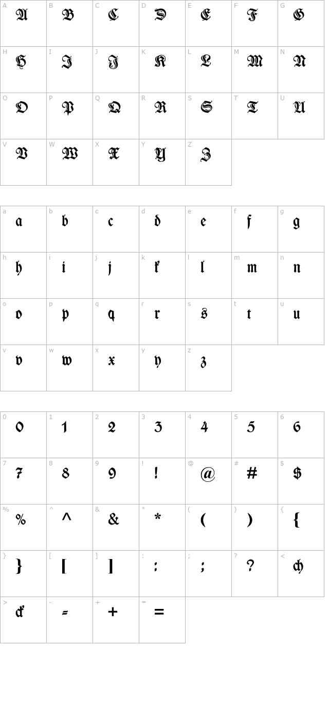 WieynkFrakturZierversalien-Bold character map