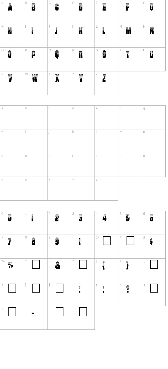 WillHarris character map