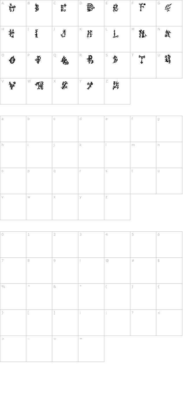 wiqued-t character map