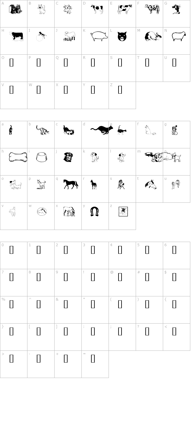 wm-animals-1 character map