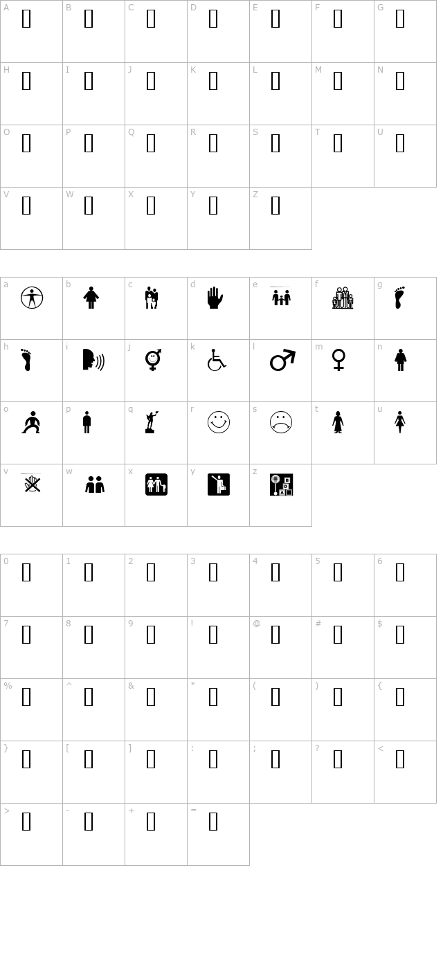 WM People 1 character map