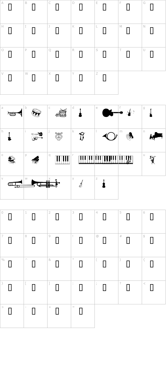 wmmusic1 character map