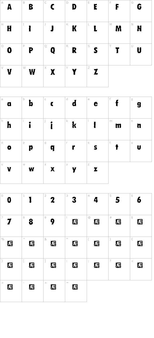 wobbly-brk- character map