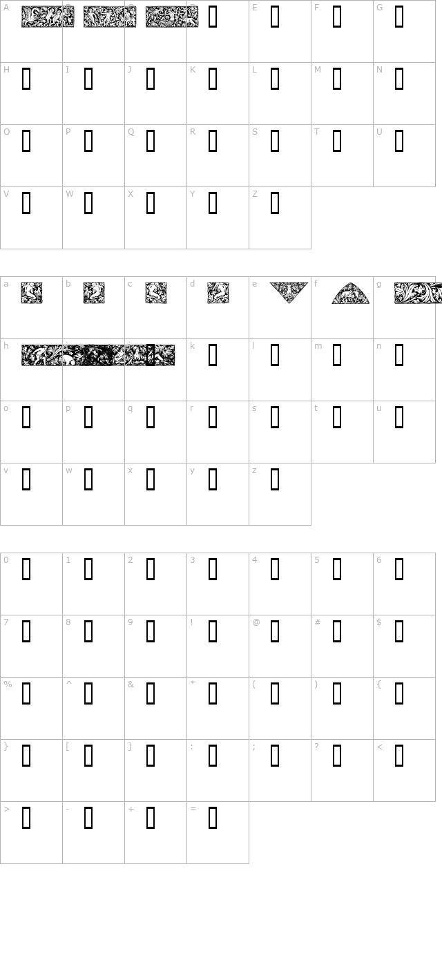 woodcut-1 character map