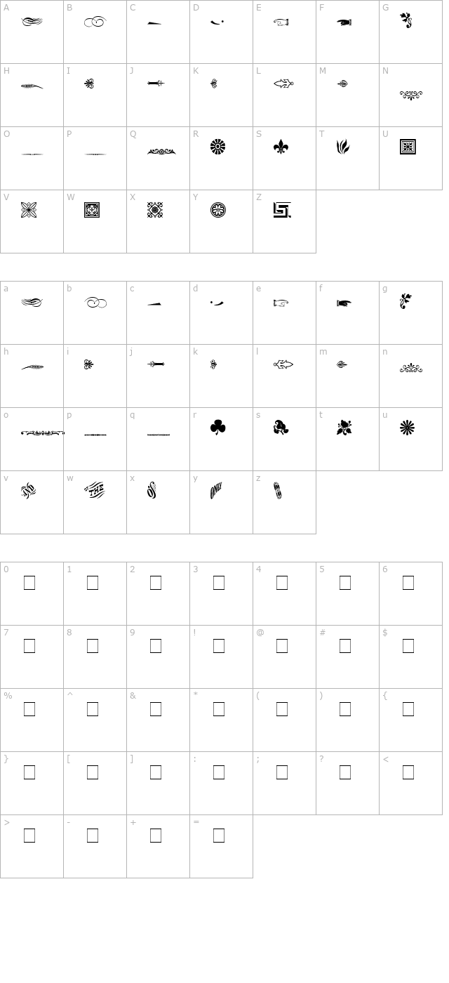 woodcut-ornaments-two-ssi character map