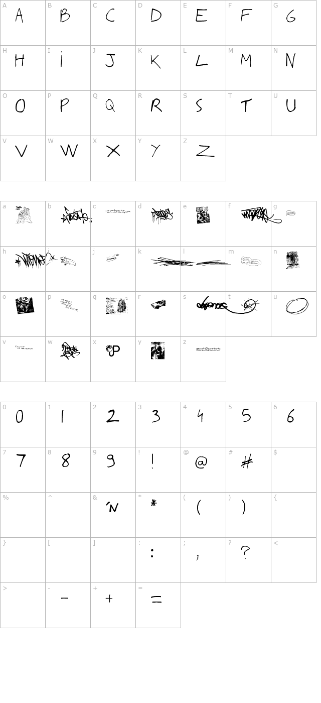 writing-you-a-letter character map