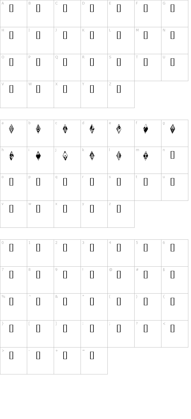 WW Wraith Bats character map