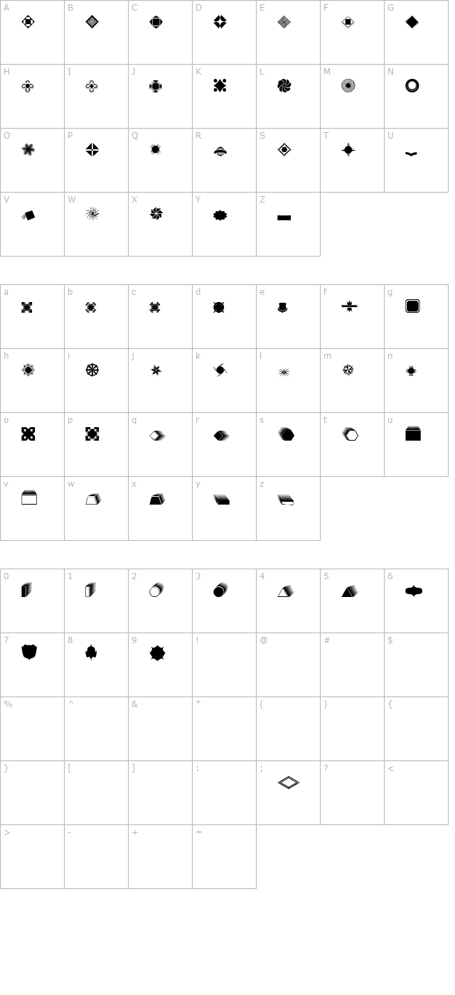 wwbuttontime character map