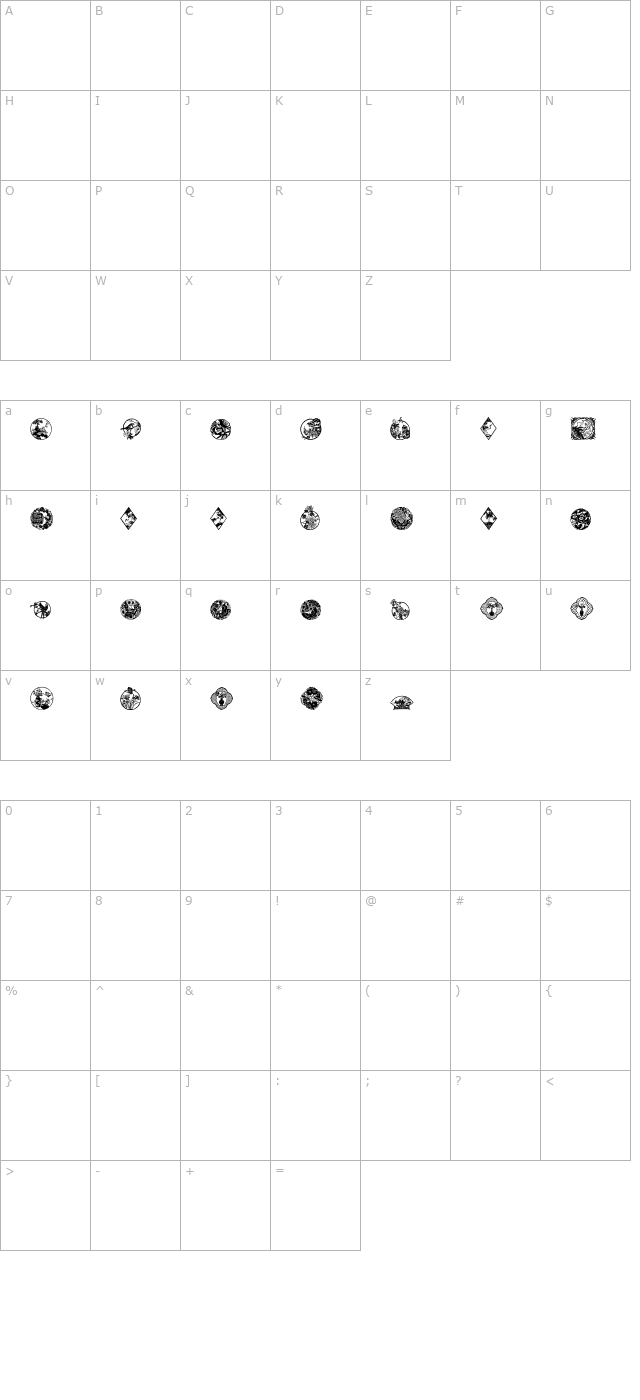 wwelegance character map