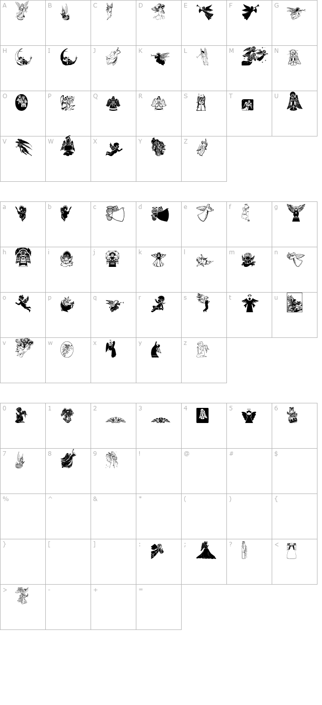 WWHeavenSent character map