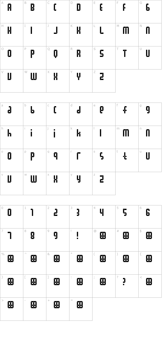 xefus character map