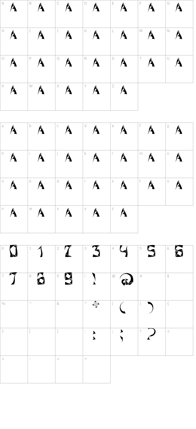 Xorx_windy Cyr character map