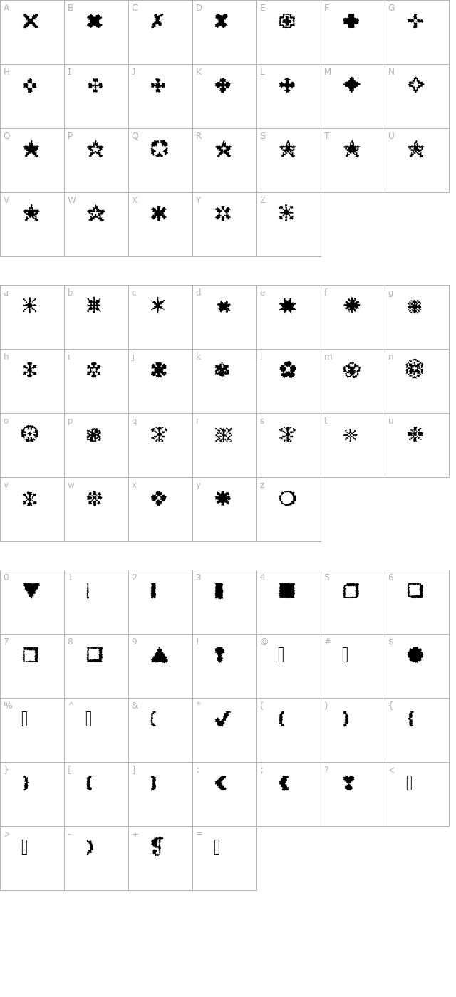 xrough08-becker character map