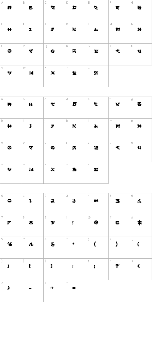 yama-moto-academy character map