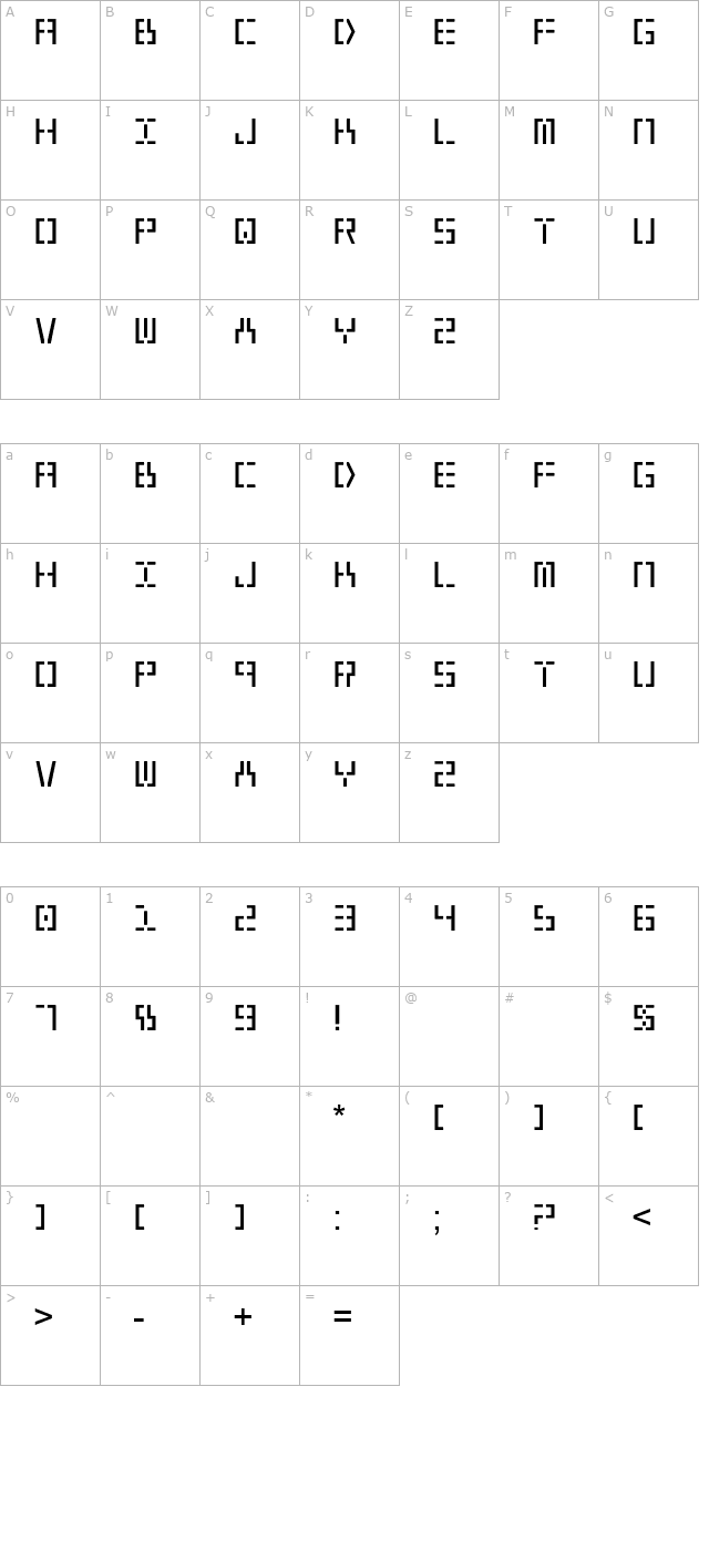 year-2000 character map