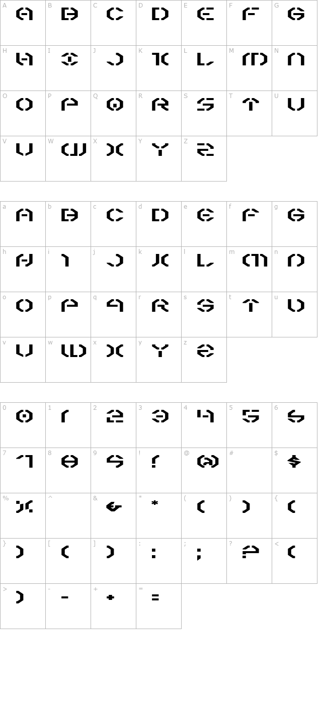 Year 3000 Expanded character map