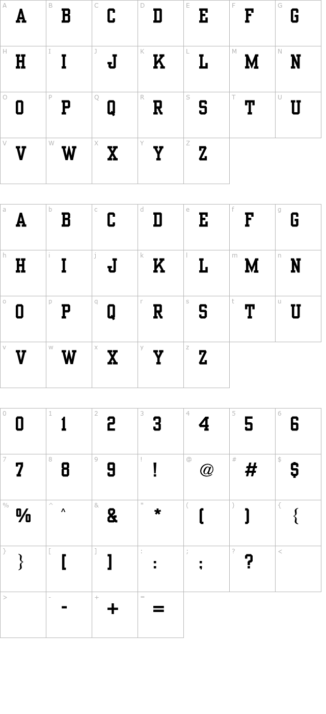 yearbook-cg-solid character map