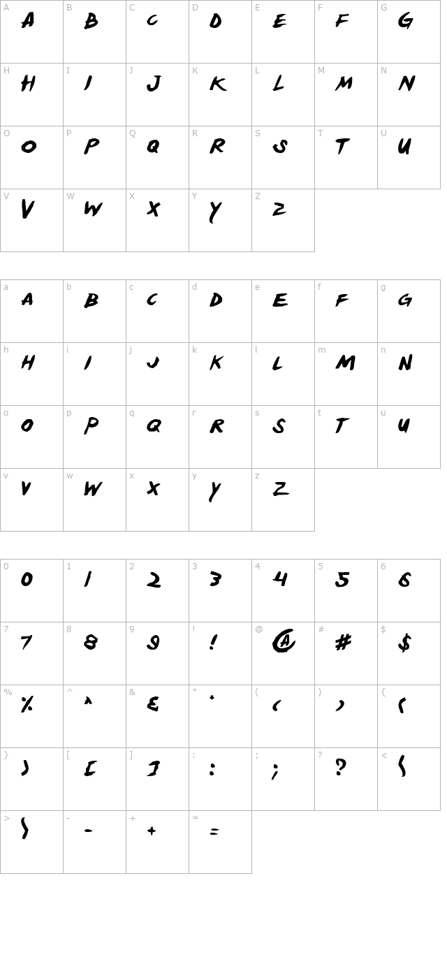 yellowjacket character map