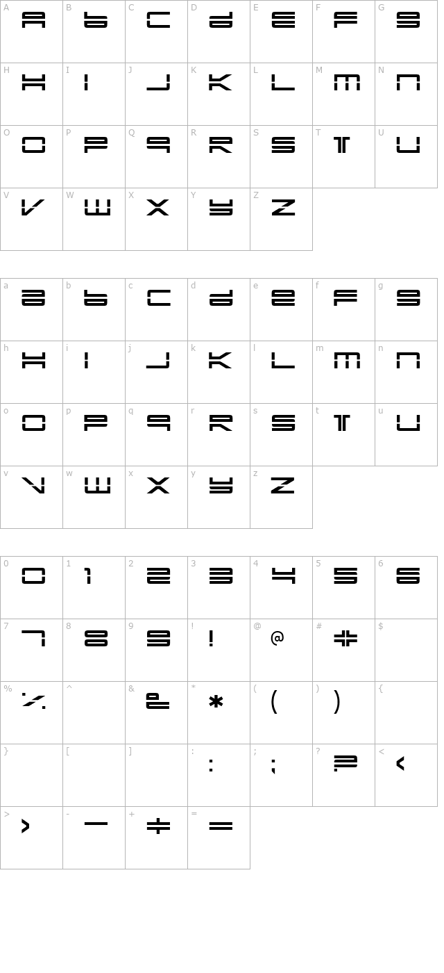 Yonder Recoil character map