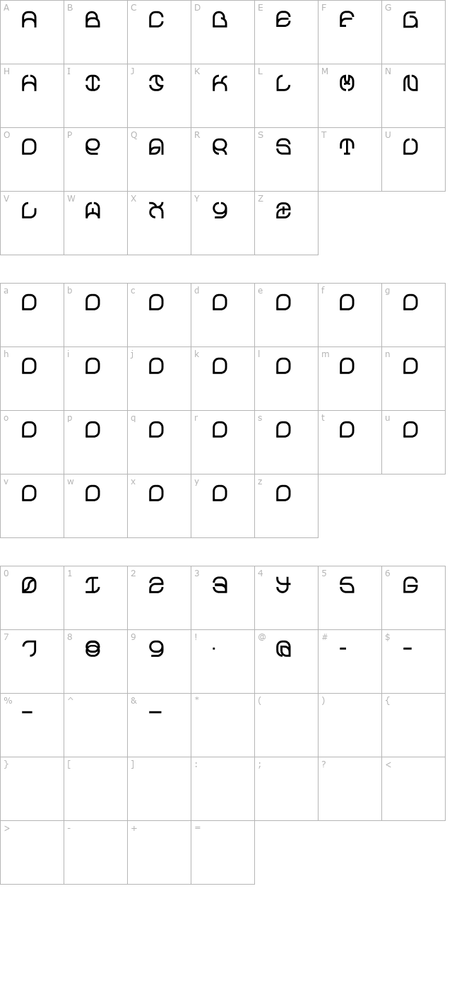 Z_exMastang character map