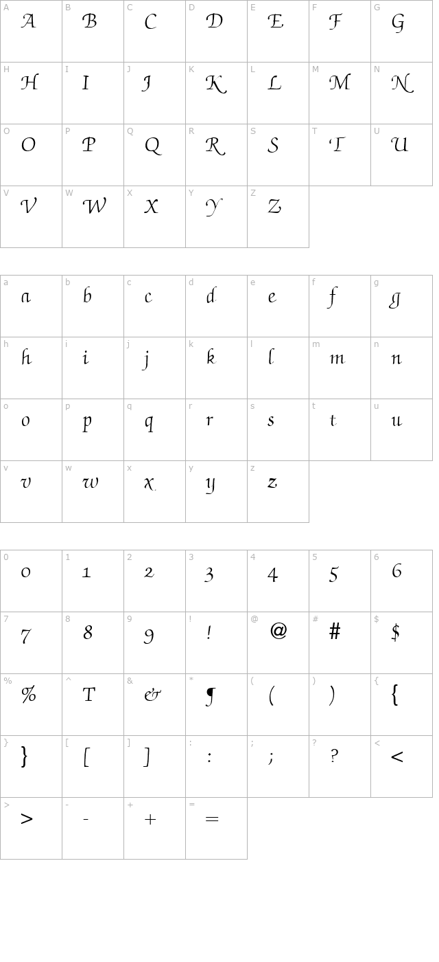 zabriskiescriptswash-regular-db character map