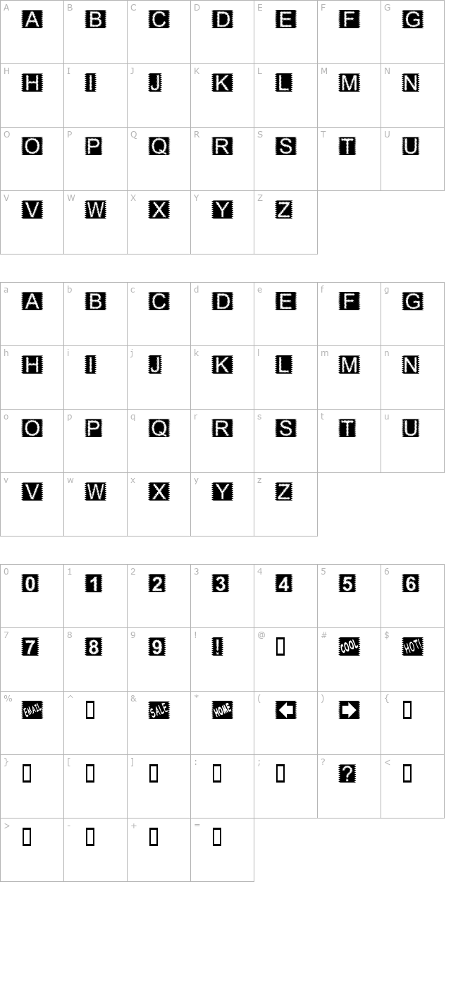 Zacken Normal character map