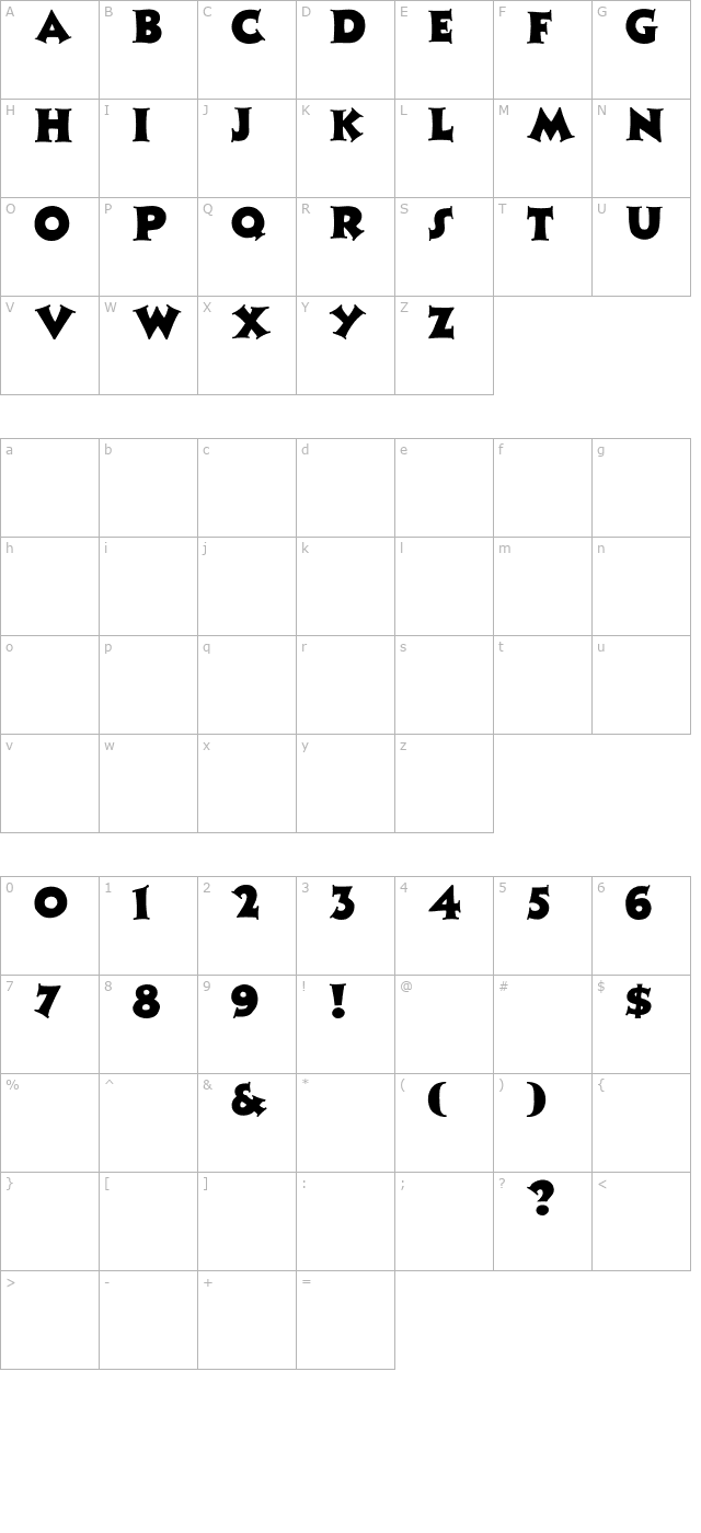 ZaleskiCaps character map