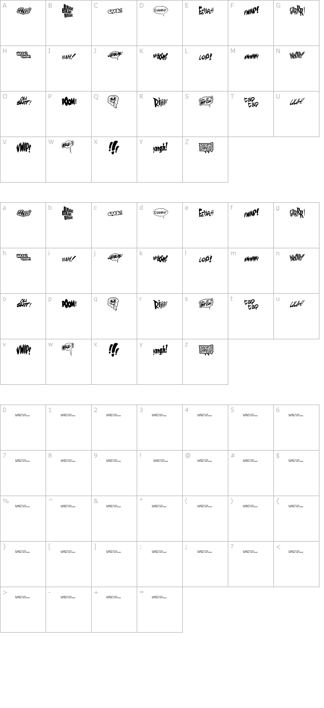 zartz character map