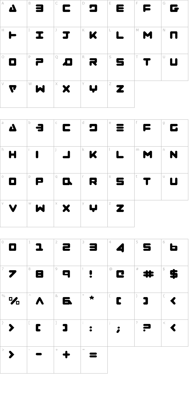 Zealot Light character map